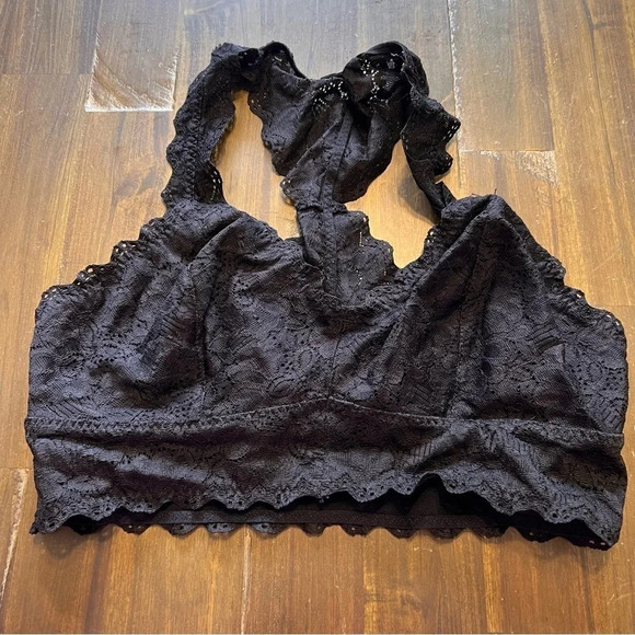 Felina Other - Felina Lace Bralette Black Sexy Small Crop Top